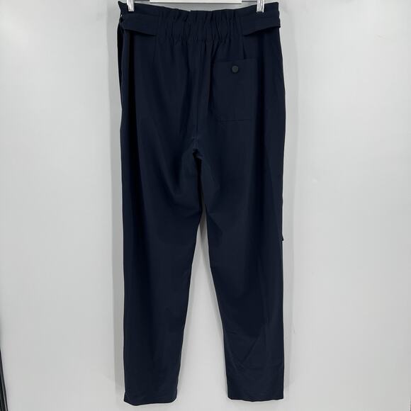 Athleta Pants Skyline Pant II Navy Paperbag‎ Tie Waist Belted 530640 Size 10T - Picture 6 of 12
